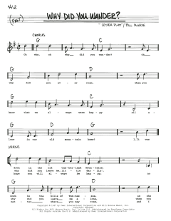 Why Did You Wander? von Bill Monroe (Download) 