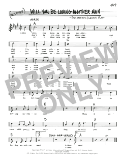 Will You Be Loving Another Man von Bill Monroe (Download) 