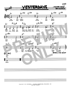 Yesterdays von Jerome Kern (Download) 