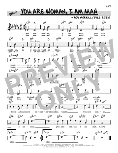 You Are Woman, I Am Man von Jule Styne (Download) 