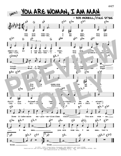 You Are Woman, I Am Man von Bob Merrill (Download) 