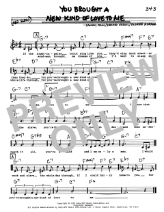 You Brought A New Kind Of Love To Me von Sammy Fain (Download) 