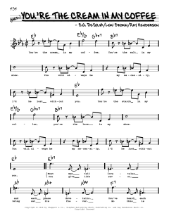 You're The Cream In My Coffee von Lew Brown (Download) 