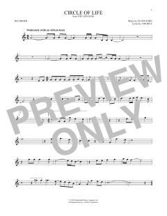 Circle Of Life von Tim Rice (Download) 