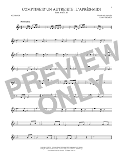 Comptine d'un autre été: L'aprÃ¨s-midi von Yann Tiersen (Download) 