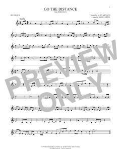 Go The Distance von Alan Menken (Download) 