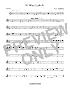 Hakuna Matata von Tim Rice (Download) 