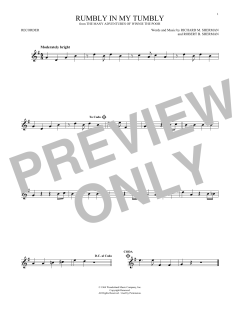 Rumbly In My Tumbly von Robert Bernard Sherman (Download) 