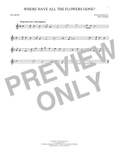 Where Have All The Flowers Gone? von Pete Seeger (Download) 