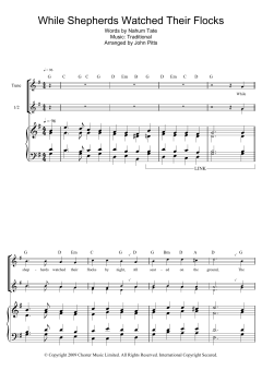 While Shepherds Watched Their Flocks von Nahum Tate (Download) 