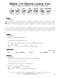 Babe, I'm Gonna Leave You von Led Zeppelin (Download) 