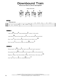 Downbound Train von Bruce Springsteen (Download) 