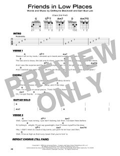 Friends In Low Places von Garth Brooks (Download) 