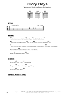 Glory Days von Bruce Springsteen (Download) 
