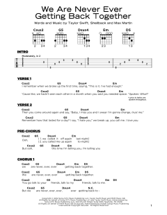 We Are Never Ever Getting Back Together von Taylor Swift (Download) 