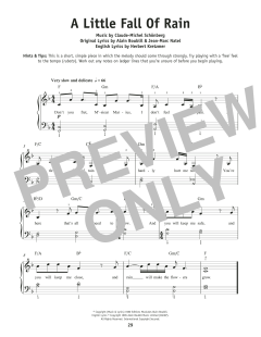 A Little Fall Of Rain von Alain Boublil (Download) 