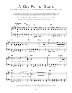 A Sky Full Of Stars von Coldplay (Download) 