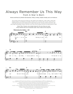 Always Remember Us This Way von Lady Gaga (Download) 