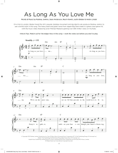 As Long As You Love Me von Rodney Jerkins (Download) 