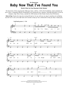 Baby, Now That I've Found You von The Foundations (Download) 