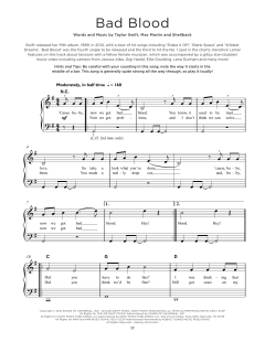 Bad Blood von Taylor Swift (Download) 