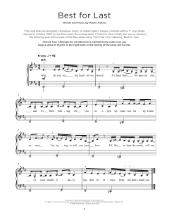 Best For Last von Adele (Download) 