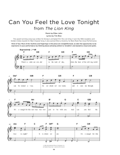 Can You Feel The Love Tonight von Elton John (Download) 