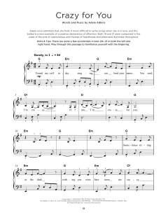 Crazy For You von Adele (Download) 