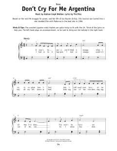 Don't Cry For Me Argentina von Tim Rice (Download) 