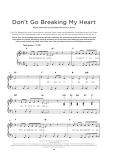 Don't Go Breaking My Heart von Elton John (Download) 