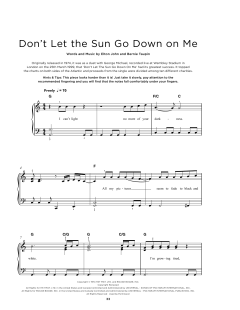 Don't Let The Sun Go Down On Me von Elton John (Download) 