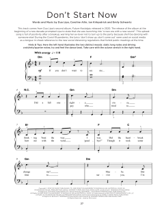 Don't Start Now von Dua Lipa (Download) 