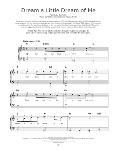 Dream A Little Dream Of Me von Gus Kahn (Download) 