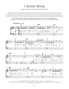 I Drink Wine von Adele (Download) 
