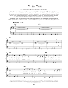 I Miss You von Adele (Download) 