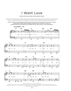 I Want Love von Elton John (Download) 