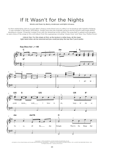 If It Wasn't For The Nights von ABBA (Download) 