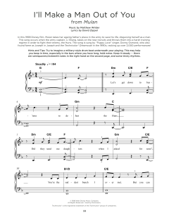 I'll Make A Man Out Of You von David Zippel (Download) 