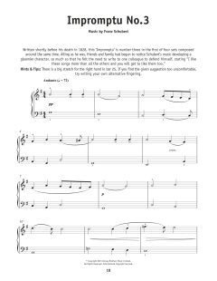 Impromptu By Franz Schubert, Op. 90, No. 2, Left Hand Study von Johannes Brahms (Download) 