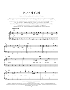 Island Girl von Elton John (Download) 