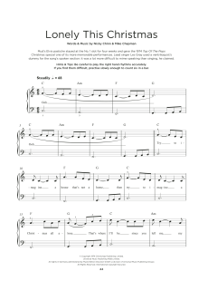 Lonely This Christmas von Mud (Download) 