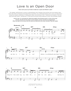 Love Is An Open Door von Robert Lopez (Download) 