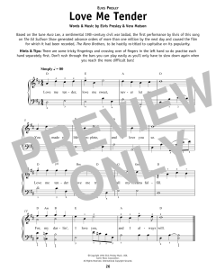 Love Me Tender von Elvis Presley (Download) 