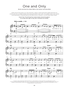 One And Only von Adele (Download) 