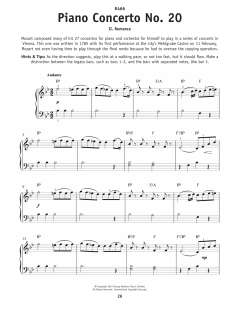 Piano Concerto No. 20, Second Movement (Download) 