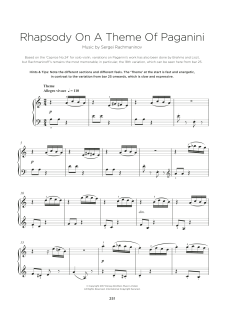 Rhapsody On A Theme Of Paganini, Variation XVIII (Download) 