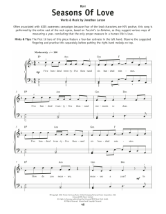 Seasons Of Love von Jonathan Larson (Download) 