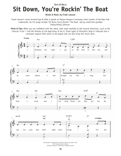 Sit Down You're Rockin' The Boat von Frank Loesser (Download) 