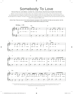 Somebody To Love von Justin Bieber (Download) 