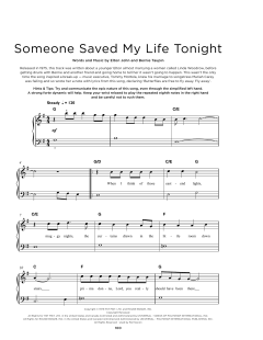 Someone Saved My Life Tonight von Elton John (Download) 